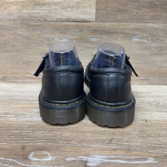 Dr. Martens Black Leather Flats with Buckle - Picture 3 of 7